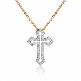 Золотая подвеска Platina 03-0513-00-101-1110-30 с бриллиантом 03-0513-00-101-1110-30 фото