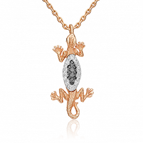 Золотая подвеска Platina 03-0566-00-403-1110-23 с фианитом 03-0566-00-403-1110-23 фото