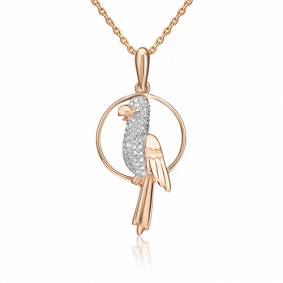 Золотая подвеска Platina 03-0811-00-401-1110-33 с фианитом 03-0811-00-401-1110-33 фото