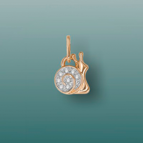 Золотая подвеска Platina 03-0884-00-401-1110-03 с фианитом 03-0884-00-401-1110-03 фото