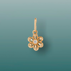 Золотая подвеска Platina 03-1017-00-401-1110-03 с фианитом 03-1017-00-401-1110-03 фото