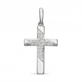 Серебряная подвеска АЛЬКОР 03-1245/00КЦ-00 с фианитом 03-1245/00КЦ-00 фото