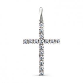 Серебряная подвеска АЛЬКОР 03-1247/00КЦ-00 с фианитом 03-1247/00КЦ-00 фото