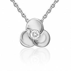 Подвеска из белого золота Platina 03-1339-00-401-1120-03 с фианитом 03-1339-00-401-1120-03 фото