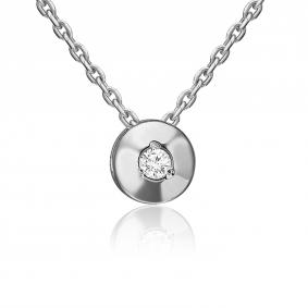 Подвеска из белого золота Platina 03-1355-00-401-1120-03 с фианитом 03-1355-00-401-1120-03 фото