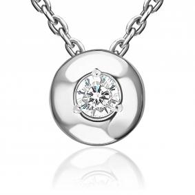 Подвеска из белого золота Platina 03-1357-00-401-1120-03 с фианитом 03-1357-00-401-1120-03 фото