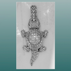 Золотая подвеска Platina 03-1365-00-401-1120-23 с фианитом 03-1365-00-401-1120-23 фото