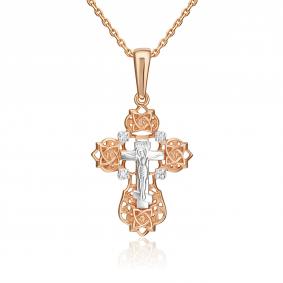 Подвеска из комбинированного золота Platina 03-1392-00-401-1111-03 с фианитом 03-1392-00-401-1111-03 фото