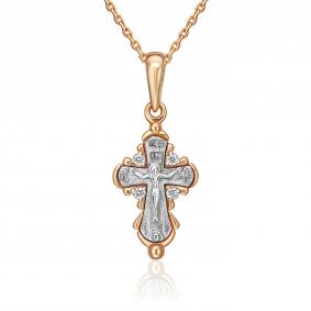 Подвеска из комбинированного золота Platina 03-1446-00-401-1111-03 с фианитом 03-1446-00-401-1111-03 фото