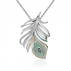 Серебряная подвеска Platina 03-1477-00-404-0200 с фианитом 03-1477-00-404-0200 фото
