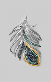 Золотая подвеска Platina 03-1477-00-404-1120-33 с фианитом 03-1477-00-404-1120-33 фото