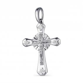 Серебряная подвеска АЛЬКОР 03-1543/00КЦ-00 с фианитом 03-1543/00КЦ-00 фото