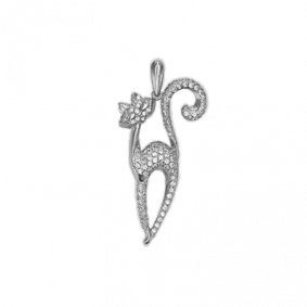 Подвеска из белого золота Platina 03-1608-00-401-1120-24 с фианитом 03-1608-00-401-1120-24 фото