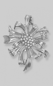 Золотая подвеска Platina 03-1745-00-401-1120-24 с фианитом 03-1745-00-401-1120-24 фото