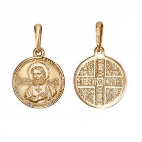 Золотая подвеска-иконка Серафим Саровский Platina 03-1777-01 03-1777-01 фото