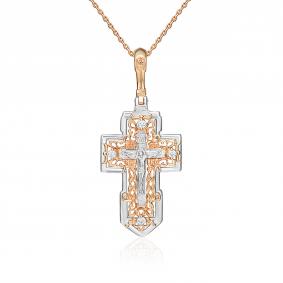 Подвеска из комбинированного золота Platina 03-1823-00-401-1111-03 с фианитом 03-1823-00-401-1111-03 фото