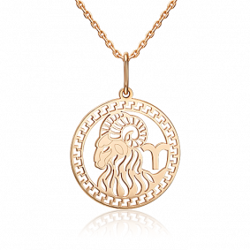 Золотая подвеска Знак зодиака Овен Platina 03-1839-00-000-1110 03-1839-00-000-1110 фото