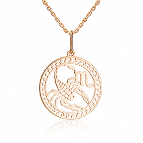 Золотая подвеска Знак зодиака Скорпион Platina 03-1839-07-000-1110 03-1839-07-000-1110 фото