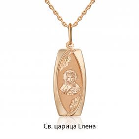 Золотая подвеска-иконка Святая царица Елена Platina 03-1883-01-000-1110 03-1883-01-000-1110 фото
