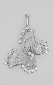 Золотая подвеска Platina 03-1960-00-401-1120-24 с фианитом 03-1960-00-401-1120-24 фото