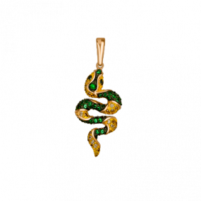 Золотая подвеска Platina 03-1974-01-404-1110-24 с фианитом 03-1974-01-404-1110-24 фото