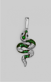 Золотая подвеска Platina 03-1975-00-404-1120-24 с фианитом 03-1975-00-404-1120-24 фото