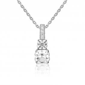 Подвеска из белого золота Platina 03-2041-00-501-1120-38 с фианитом 03-2041-00-501-1120-38 фото