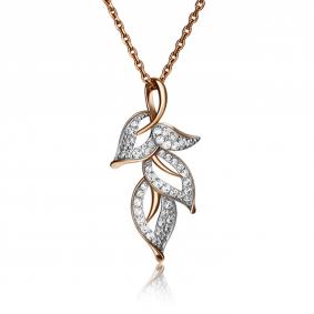 Золотая подвеска Platina 03-2108-00-401-1110-24 с фианитом 03-2108-00-401-1110-24 фото