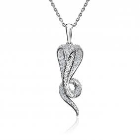 Серебряная подвеска Platina 03-2111-00-403-0200 с фианитом 03-2111-00-403-0200 фото