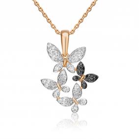 Золотая подвеска Platina 03-2128-00-403-1110-24 с фианитом 03-2128-00-403-1110-24 фото