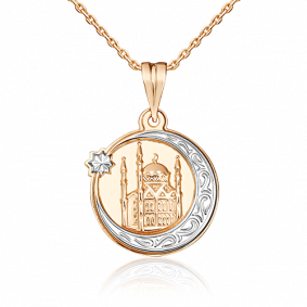 Подвеска из комбинированного золота Platina 03-2142-00-000-1111 03-2142-00-000-1111 фото