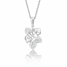 Подвеска из белого золота Platina 03-2162-00-401-1120-24 с фианитом 03-2162-00-401-1120-24 фото