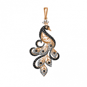 Золотая подвеска Platina 03-2207-00-403-1110-52 с фианитом 03-2207-00-403-1110-52 фото