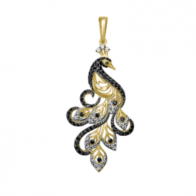 Золотая подвеска Platina 03-2207-00-403-1130-52 с фианитом 03-2207-00-403-1130-52 фото