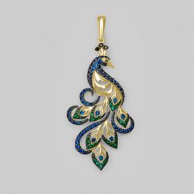 Золотая подвеска Platina 03-2207-01-404-1130-52 с фианитом 03-2207-01-404-1130-52 фото