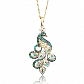 Подвеска из лимонного золота Platina 03-2207-02-404-1130-52 с фианитом 03-2207-02-404-1130-52 фото