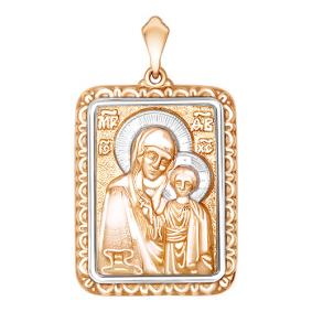 Золотая подвеска Золотые узоры 03-2213 03-2213 фото