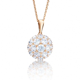 Золотая подвеска Platina 03-2277-00-501-1110-38 с фианитом 03-2277-00-501-1110-38 фото