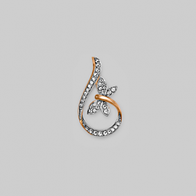 Золотая подвеска Platina 03-2296-00-401-1110-24 с фианитом 03-2296-00-401-1110-24 фото