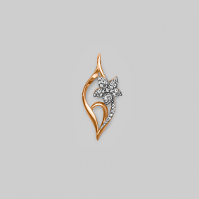 Золотая подвеска Platina 03-2300-00-401-1110-24 с фианитом 03-2300-00-401-1110-24 фото