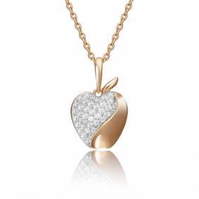 Золотая подвеска Platina 03-2318-00-401-1110-24 с фианитом 03-2318-00-401-1110-24 фото