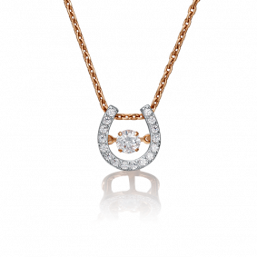 Золотая подвеска Символ года Platina с танцующим фианитом 03-2337-00-501-1110-38 03-2337-00-501-1110-38 фото