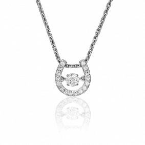 Подвеска из белого золота Символ года Platina с танцующим фианитом 03-2337-00-501-1120-38 03-2337-00-501-1120-38 фото