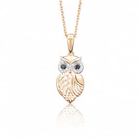 Золотая подвеска Platina 03-2338-00-403-1110-03 с фианитом 03-2338-00-403-1110-03 фото