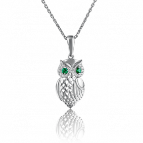 Подвеска из белого золота Platina 03-2338-00-404-1120-03 с фианитом 03-2338-00-404-1120-03 фото