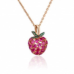 Золотая подвеска Platina 03-2355-00-404-1110-24 с фианитом 03-2355-00-404-1110-24 фото