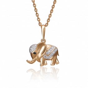 Золотая подвеска Platina 03-2362-00-403-1110-03 с фианитом 03-2362-00-403-1110-03 фото