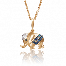 Золотая подвеска Platina 03-2362-00-404-1110-03 с фианитом 03-2362-00-404-1110-03 фото