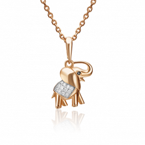 Золотая подвеска Platina 03-2379-00-403-1110-03 с фианитом 03-2379-00-403-1110-03 фото