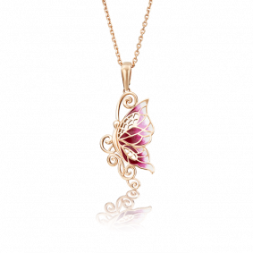 Золотая подвеска Platina 03-2383-00-000-1110-25 с эмалью 03-2383-00-000-1110-25 фото